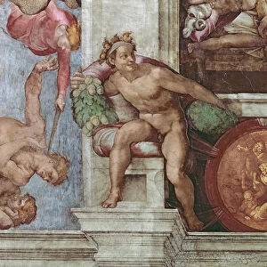 Sistine Chapel Ceiling (1508-12): Expulsion of Adam and Eve from the Garden of Eden
