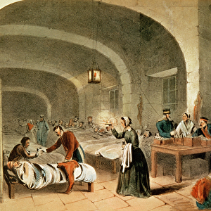 Sketch of a ward at the Hospital at Scutari, c. 1856