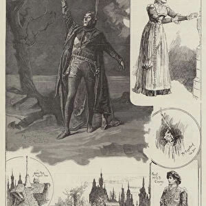 Sketches from "Faust, "at the Lyceum Theatre (engraving)