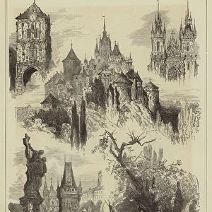 Sketches in Prague (engraving)