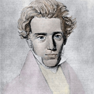 Soren Aabye Kierkegaard, c. 1840 (charcoal, pastel & wash on paper)