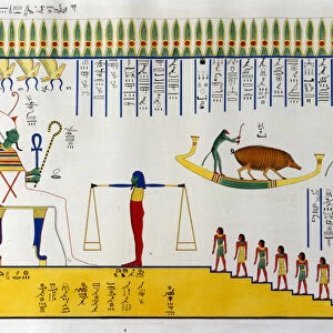 Souls are weighed by Osiris then depending on the judgment fly to join free spirits or