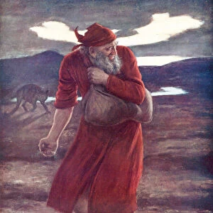 The Sower of Tares (colour litho)
