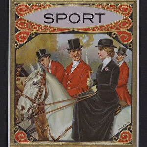 Sport, cigar label (chromolitho)