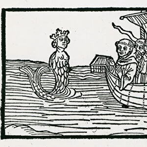 St. Brendan and the Siren, illustration from The Voyage of St. Brendan