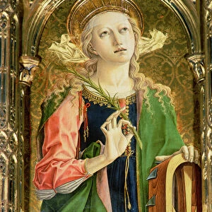 St. Catherine of Alexandria, detail of the Sant Emidio polyptych