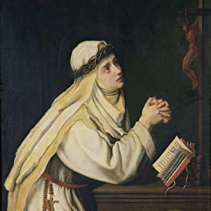 St. Catherine of Siena (1347-80) after a painting by Francisco Zurbaran (1598-1664)