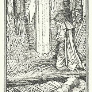 St Francis dreams of the swords (litho)