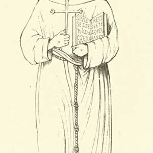 St Francis, Giunta Pisano (engraving)