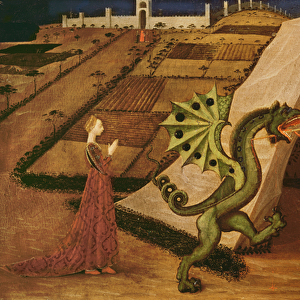 St. George and the Dragon, c. 1439-40 (tempera on panel) (for detail see 85552)