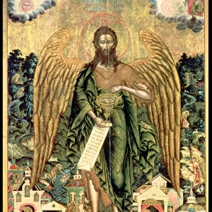 St. John the Baptist, Angel of the Wilderness (tempera on panel)
