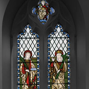 St. Lucy and St. Helen, 1848 (stained glass)