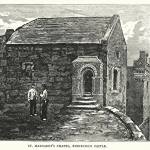 St Margarets Chapel, Edinburgh Castle (engraving)