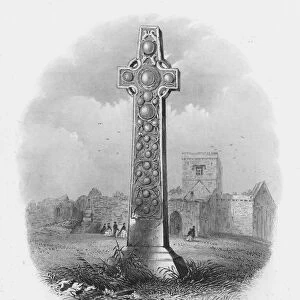 St Martins Cross, Iona (engraving)
