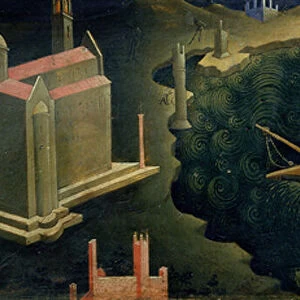 St. Nicholas of Myra Calming the Storm (tempera on panel)