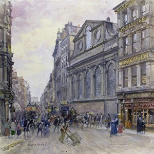 St. Peters Cornhill and Gracechurch Street, London, 1900 (w / c on paper)