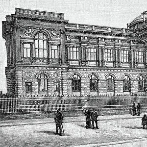 Staedelsches Kunsthaus Frankfurt, 1879, digitally restored reproduction of an original from the 19th century
