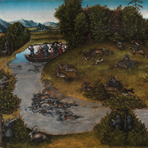 The Stag Hunt of the Elector Frederick the Wise, c. 1530 (oil on panel)