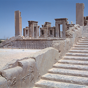 Stairway to the Tachara (Darius private palace) c. 485 BC (photo)