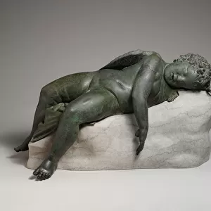 Statue of Eros sleeping, c. 200 B. C (bronze)