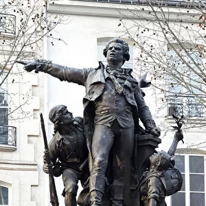 Statue of Georges Jacques Danton (1759-1794), lawyer, French politician during the French Revolution, Bronze sculpture by Auguste Paris (1850-1915). Photography, KIM Youngtae, Paris