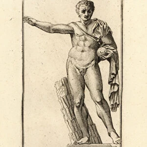 Statue of Gnaeus Pompeius Magnus, Pompey the Great. 1779 (engraving)