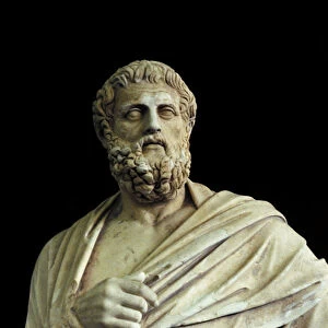 Statue of Sophocles (496 BC - 406 BC) found in Terracina