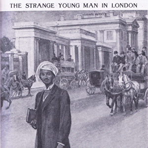 A strange young man in London (litho)