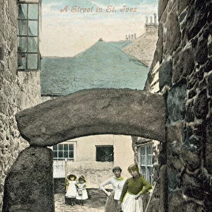 A Street in St Ives (colour photo)