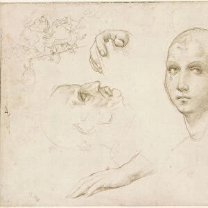 Studies for the Trinity of San Severo and a sketches after Leonardo, WA1846