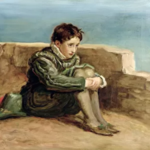 Study for The Boyhood of Raleigh, 1870 (oil on canvas)