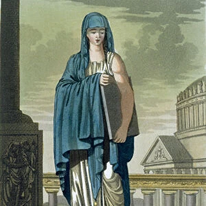 Sybil, illustration from L Antique Rome, engraved by Labrousse