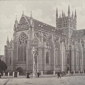 Sydney: A Noble Structure, St Marys (RC) Cathedral (b / w photo)