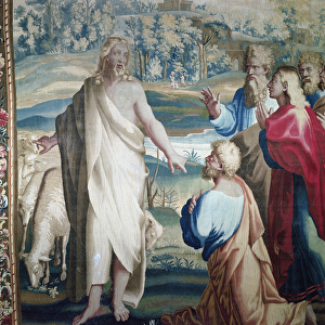 Tapestry depicting the Acts of the Apostles, the calling of Saint Paul (detail of Christ