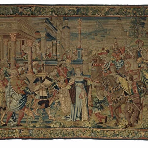 Tapestry, Solomon and the Queen of Sheba, made in Brussels, Belgium, 1530 (wool)