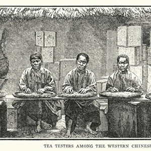 Tea testers among the western Chinese (litho)
