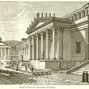Temple of Concord (Restoration of Canina) (engraving)