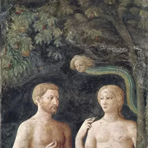 Detail of the Temptation of Adam and Eve, c. 1423-25 (fresco) (detail of 430556)