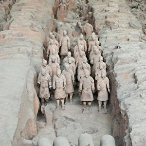Terracotta Army warrior, Mausoleum of Emperor Qin Shi Huang, 3rd century BC (photo)