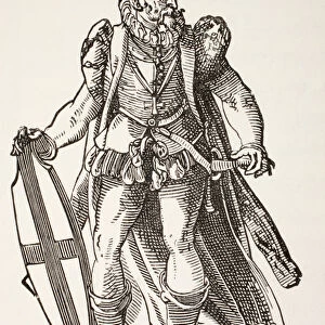 Teutonic knight, from Military and Religious Life in the Middle Ages by Paul Lacroix