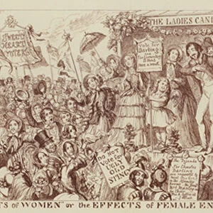"The Rights of Women"or The Effects of Female Enfranchisement, 1835 (engraving)