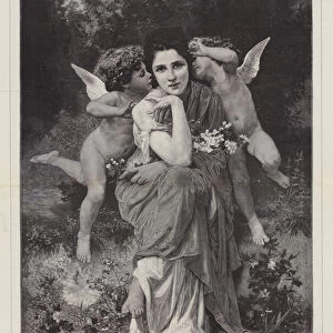 "The Song of Spring, "in the Paris Exhibition (engraving)