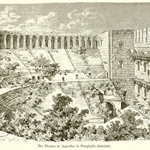 The Theatre at Aspendus in Pamphylia (interior) (engraving)