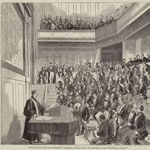 The Theatre of the Royal College of Surgeons, London, during the Delivery of the "Hunterian Oration"(engraving)