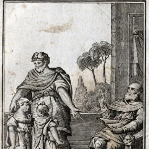 Theodosius I (Flavius Theodosius) (347-395), Roman emperor, wants his two sons