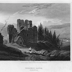 Thirlwall Castle, Northumberland (engraving)