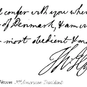 Thomas Jefferson, 3rd American President (engraving)