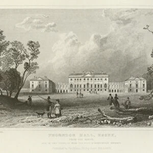 Thorndon Hall, Essex, from the North, Seat of Lord Petrie (engraving)