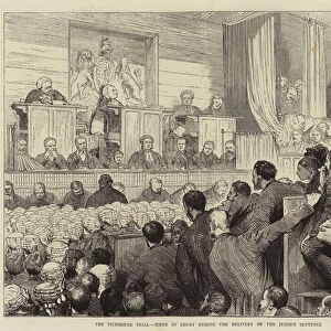 The Tichborne Trial, Scene in Court during the Delivery of the Judges Sentence (engraving)