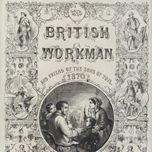 Title page of The British Workman, 1870 (engraving)